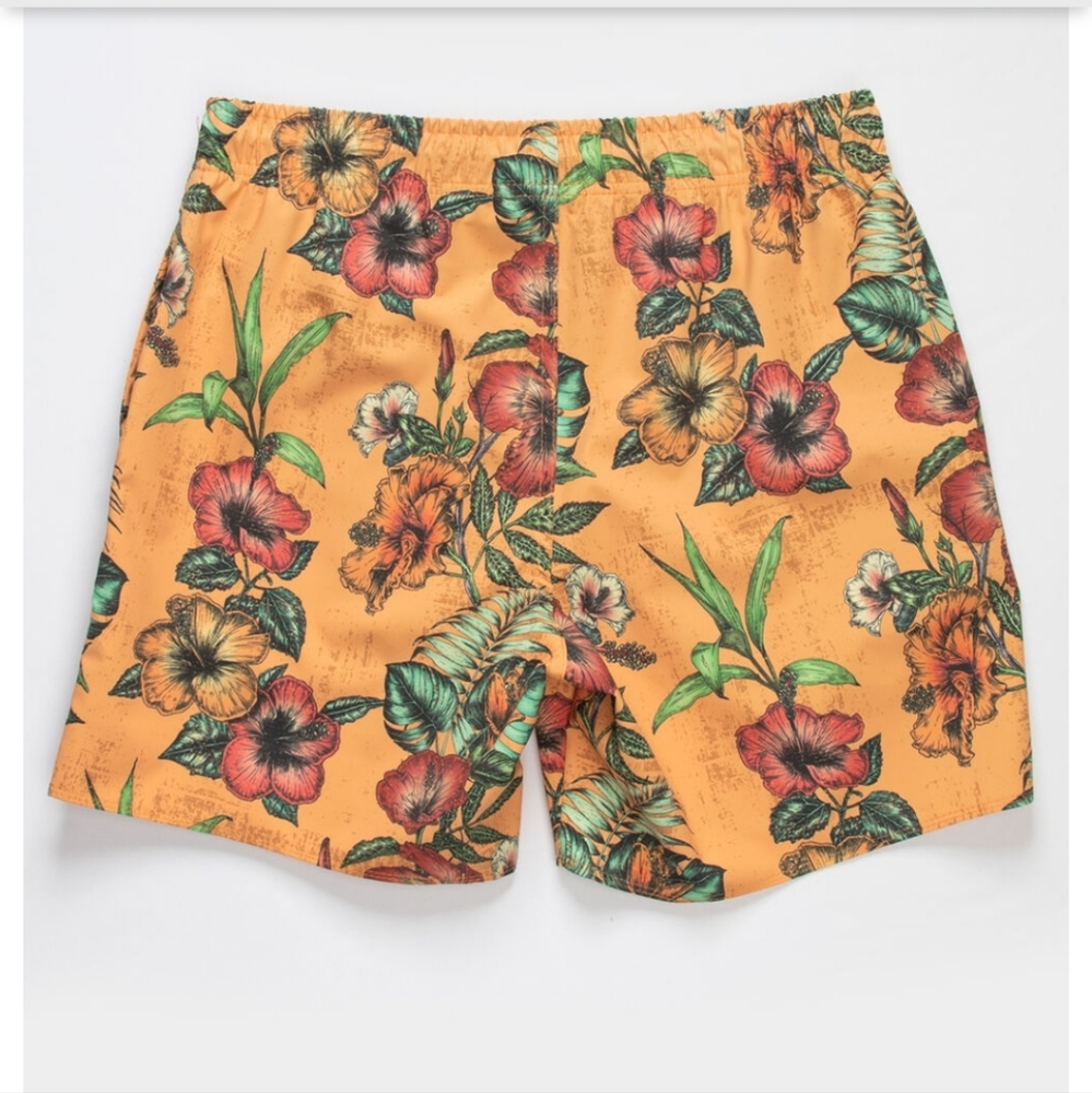 PSYCHO TUNA Tropical Floral Mens Volley Shorts